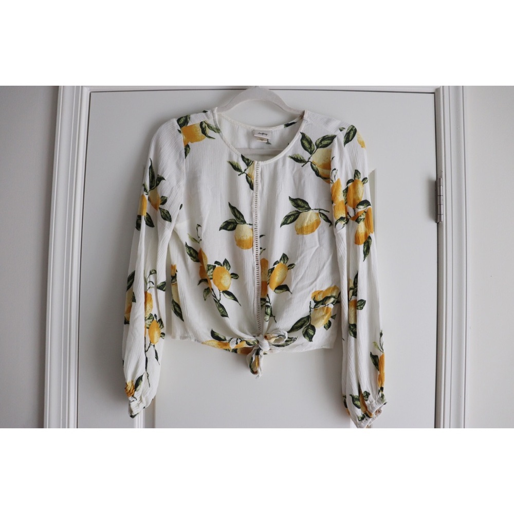 Lemon Long Sleeve Blouse